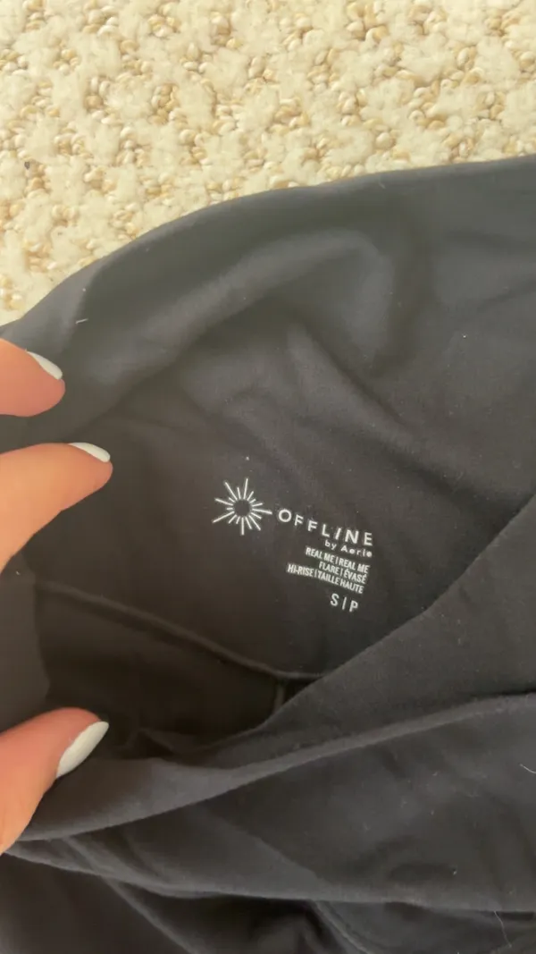 black aerie flared leggings - Image 2