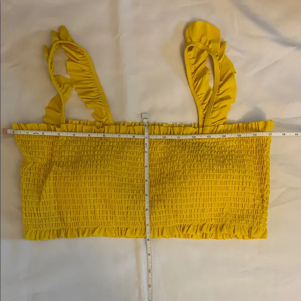 Ruffle Bikini with Sunflower Design Yellow Women 2XL NWOT - Image 6