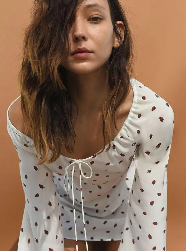 💕REALISATION PAR💕 Luna Dress ~ White Strawberry Print Small S NWT - Image 7