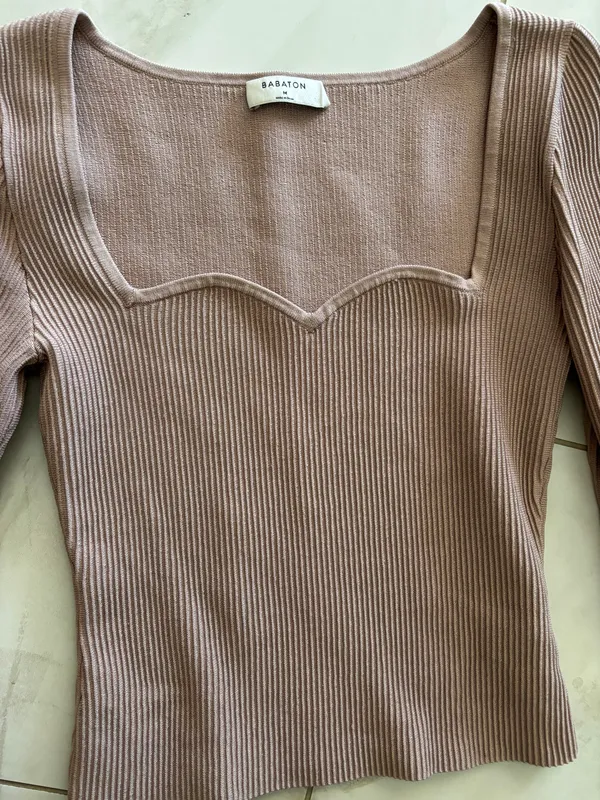 Sculpt Knit Sweetheart Longsleeve - Image 7