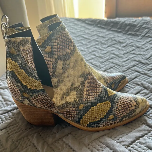 Rider Girl Snakeskin Ankle Boots - Image 2