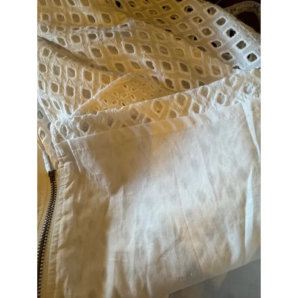 Michael‎ Stars Dress Women Medium White Eyelet Sleeveless Shirt Dress Vest NWT - Image 9