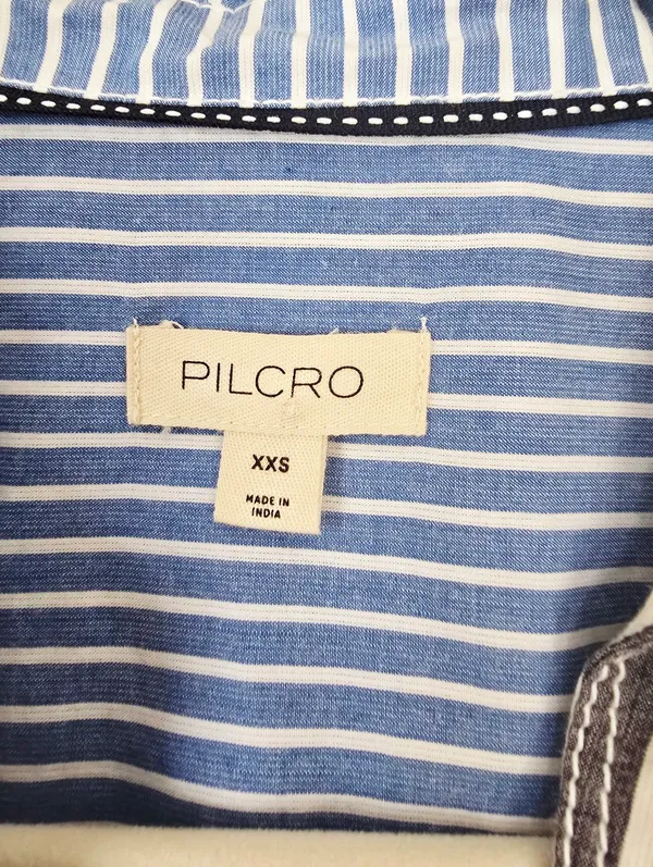 Anthropologie Pilcro Reworked Mixed Stripe Buttondown Shirt - Image 5