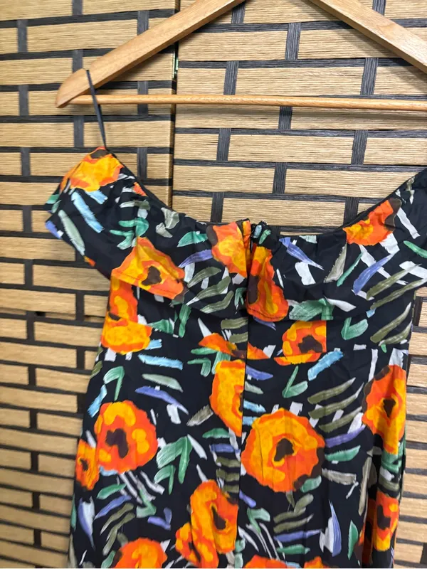 Vestique Floral Strapless Maxi Dress Size Medium - Image 5