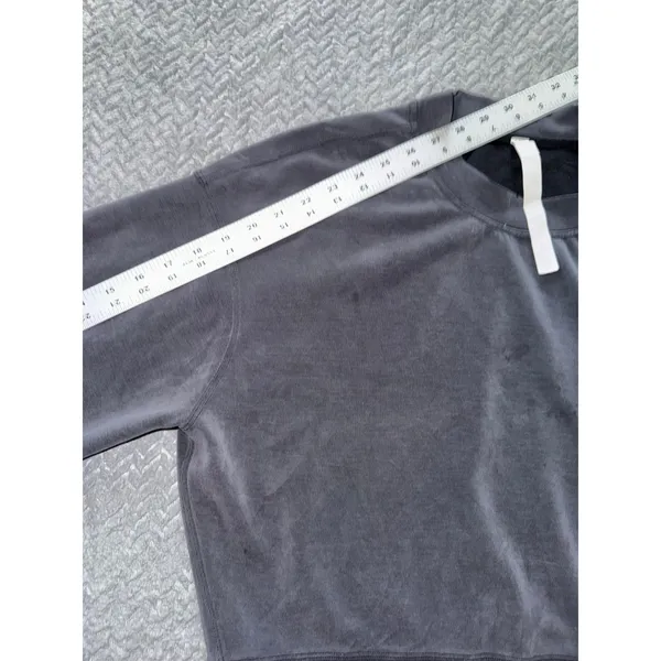 Lululemon Sweatshirt Womens Black Fleece Perfectly‎ Oversized Softstreme Sz 4 - Image 9