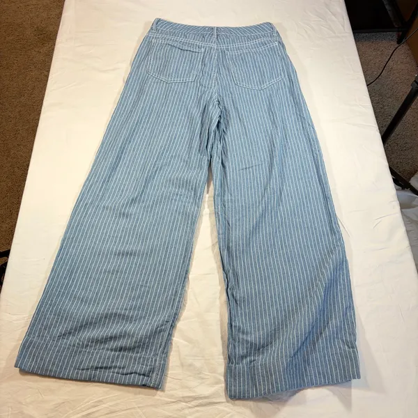 Habitual womens wide leg pinstripe lightweight denim pants. Size 0/25. boho - Image 5