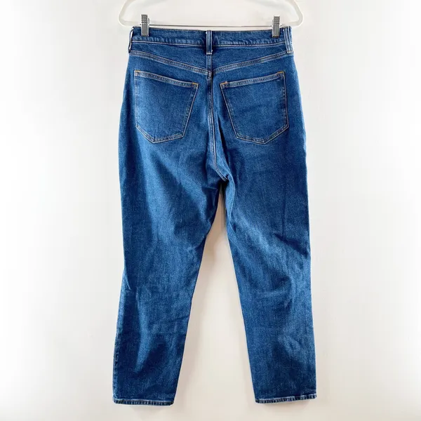 Abercrombie The Straight Ankle Ultra High Rise Jeans Blue 8 Long - Image 4