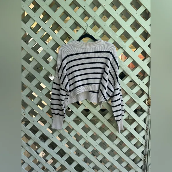 free people Easy Street Stripe Crop Pullover - Image 7