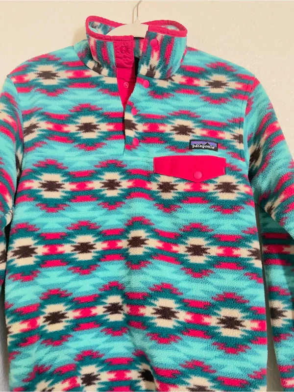 Patagonia Synchilla Snap-T Wild Desert Aztec Print Fleece Pullover - Image 11