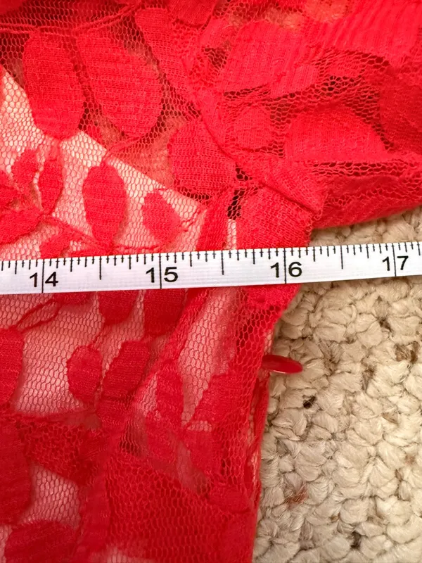 Free People‎ Brick Red Lace Dress NWT Boho Fit Flare festival - Image 6