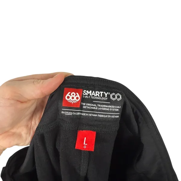 686‎ Smarty 3-in-1 Cargo Pant Black LINER ONLY Base Layer Ski Snow Womens Large - Image 5