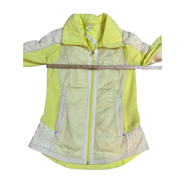 Lululemon Run Bundle Up Jacket In Clarity Yellow‎ Sz 6 - Image 7