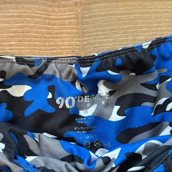 90 degrees by reflex blue camo athletic shorts size‎ medium Blue - Image 2