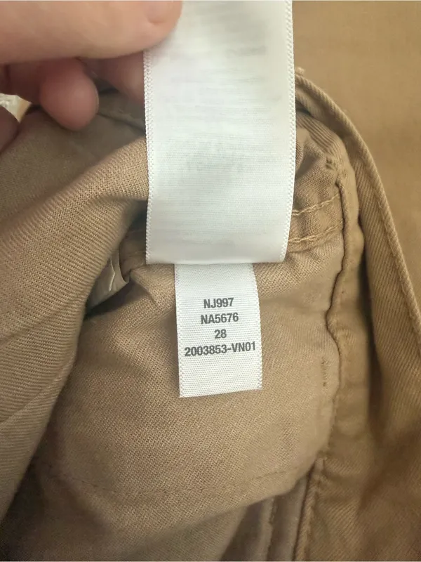 Madewell Garment-Dyed Tapered Chino Pants Seed Khaki Pleated Size 28 - Image 11