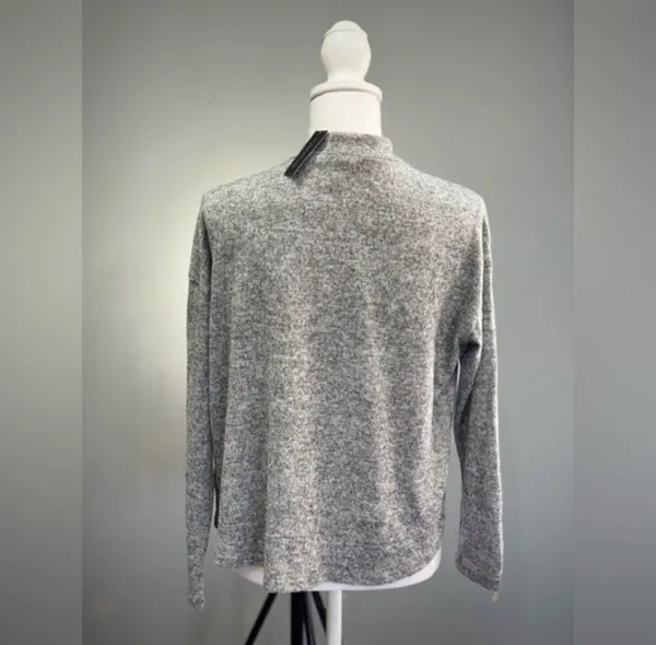 Streetwear Society CLEARANCE! Gray Boutique Mock Neck Sweater Size S NWT - Image 2