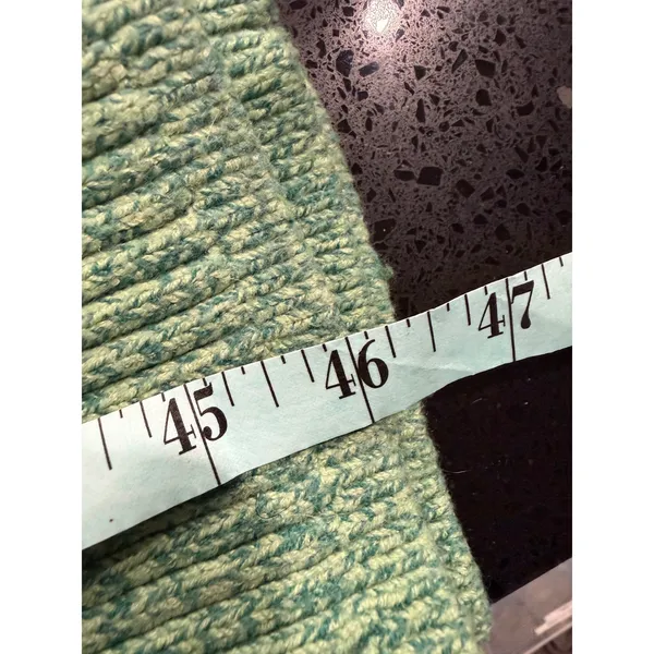Aerie Womens Green Marled Ribbed‎ Strapless Wide Leg Knit Jumpsuit Size M 3526 - Image 7