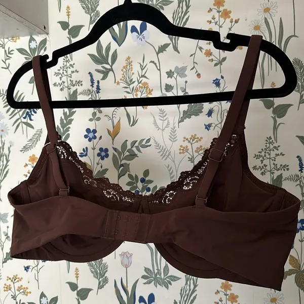 SKIMS FITS EVERYBODY LACE UNDERWIRE BRA COCOA 44D brown‎ NWT - Image 8