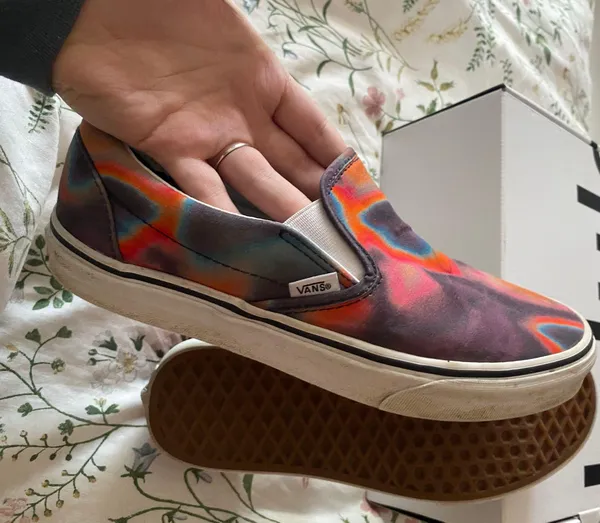 Vans Slip-On unisex tie-dye swirl W10 M8 1/2”  - Image 4