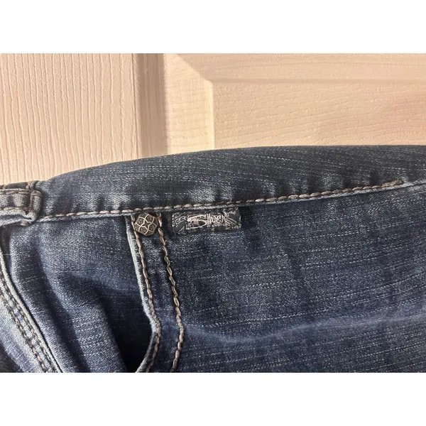 Silver Jeans Co Suki Surplus Mid Rise Curvy Bootcut Jeans Dark Wash W29 L30 - Image 4