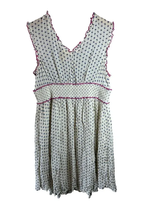 Anthropologie Lilka Maggie Embroidered Paisley Rayon Jersey Dress Size L Boho - Image 6