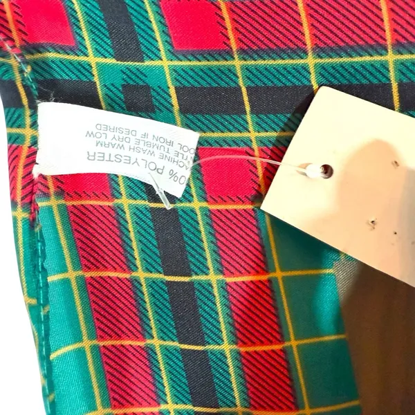 Vintage 80s St. Andrews Golf Scarf by Glentoy Made in‎ Italy NWT Tartan Plaid - Image 5