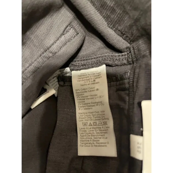 Madewell The Petite Wide-Leg Pant in Corduroy Black Coal Size 26P - Image 12