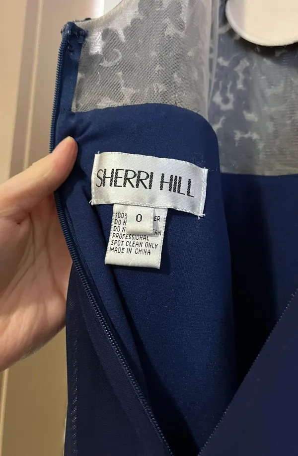 Sherri Hill Blue Prom Dress - Image 9
