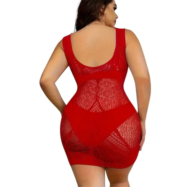 Sexy Women Lace Dress Suspender Bodystocking Lingerie Crotchles Underwear US - Image 4