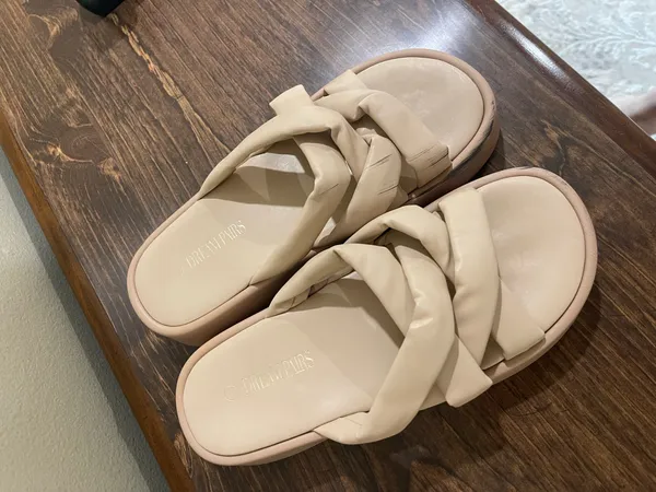 Dream pairs chunky platform sandals Tan Size 8.5 - Image 8