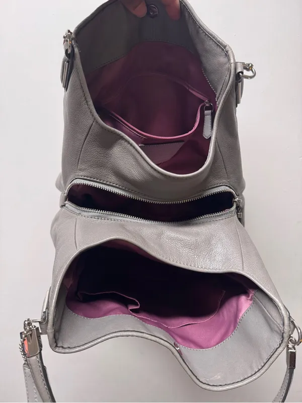 Coach Signature Jacquard Gray Hobo Bag with hangtags - Image 14