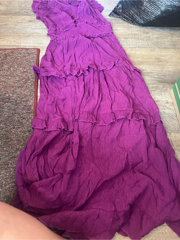 Pinch Purple Ruffle Tiered Maxi Dress - Women - Image 4