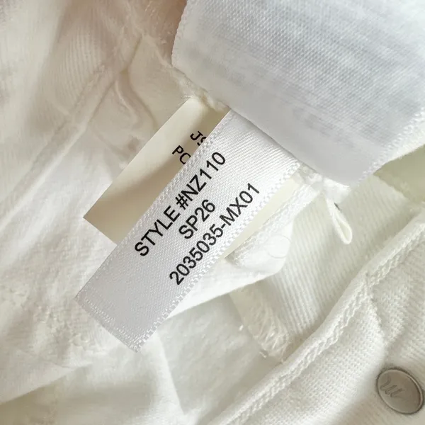 Madewell The Curvy Emmy Wide Leg Jean Super Stretch Denim Tile White US 28 NWT - Image 16