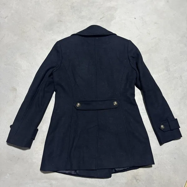 Lauren Ralph Lauren Double-Breasted Wool Blend Peacoat Size 2 Small Vintage - Image 7