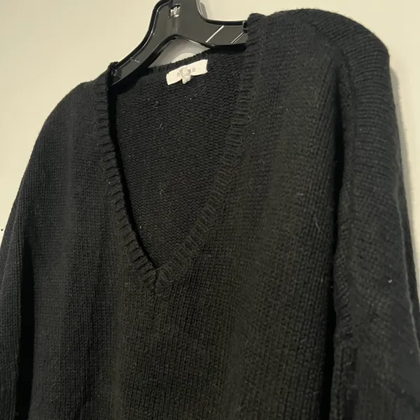 H One Black Knit Oversized Pullover Sweater Size L - Image 7