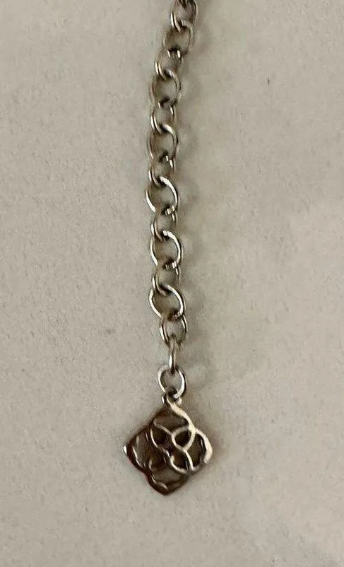 Kendra Scott Elisa Copper Drusy Pendant Silver Chain Necklace - Image 5