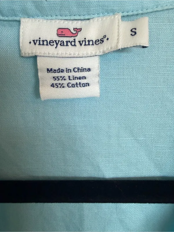 Vineyard Vines Linen Cotton Blend Tunic Small - Image 2