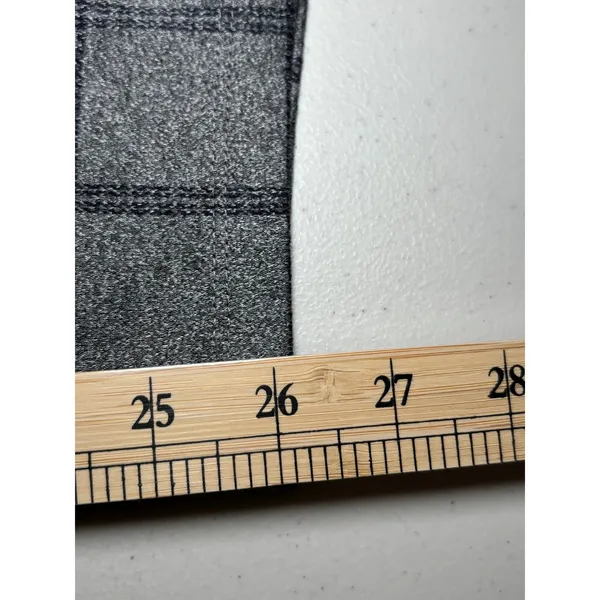 LOFT Gray Plaid Pull On Pants XL Stretch Slim Skinny Office‎ Workwear Y2K - Image 9