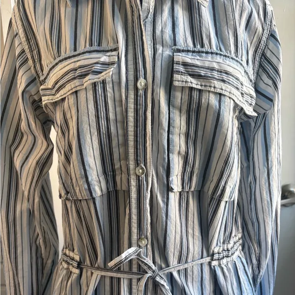 We the Free Pop Prep Striped Shirt small coastal preppy‎ vacation beach - Image 4