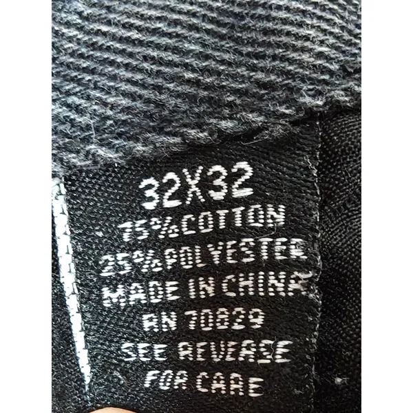 Mens Black Premium Skinny Jeans Black Pink Size 32x32 - Image 7