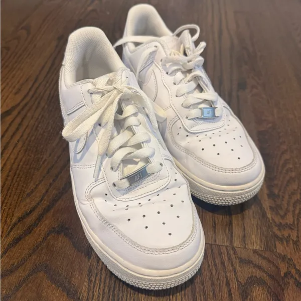 Nike White  Air Force Athletic Shoes - Image 2