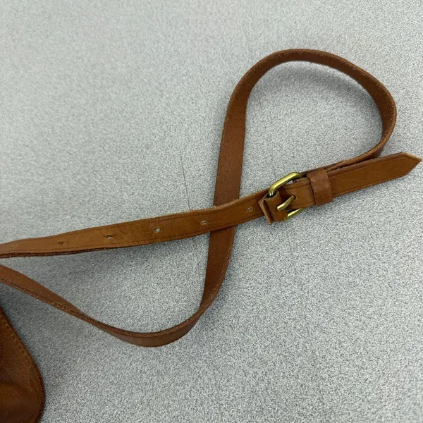 Madewell Bag Womens OS Brown Leather Simple Crossbody Pouch - Image 5