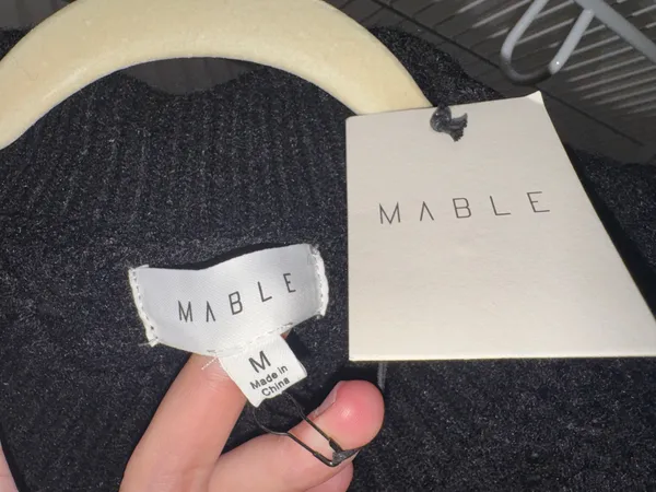 Mable Sweater Top Black Size M - Image 3