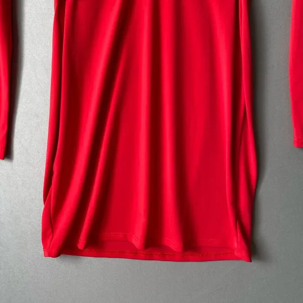 Nasty Gal MobWife‎ Dainty Office Siren Bodycon Mini Dress S Red - Image 3