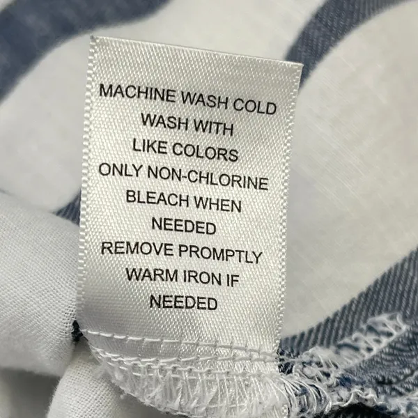 Fresh Produce Women Button Down Top Size XL Striped Cotton Coastal Beachy Preppy - Image 11
