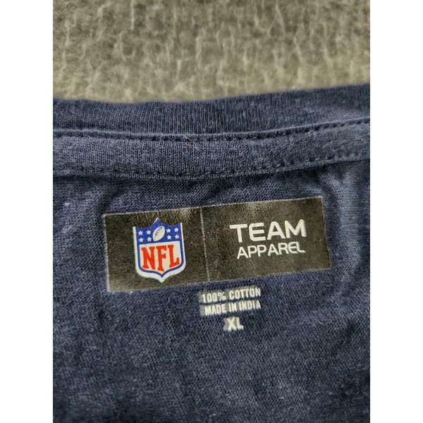 NWT Tennessee Titans Lightweight‎ Lace-Up Long Sleeve Shirt Football Navy sz XL - Image 6