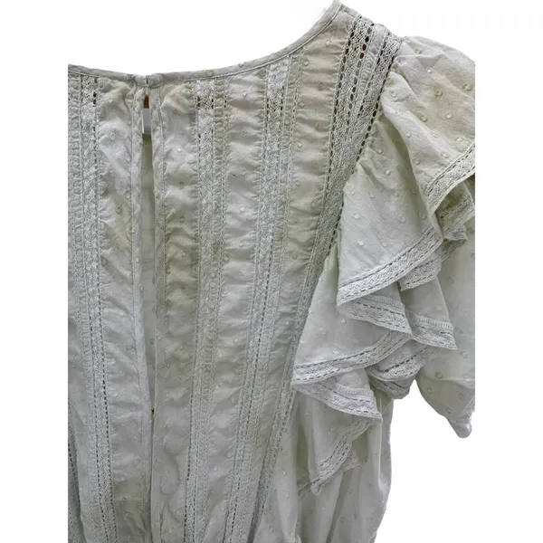 LoveShackFancy Natasha‎ Heritage Mini Dress L Cottagecore Boho Cowgirl Romantic - Image 6