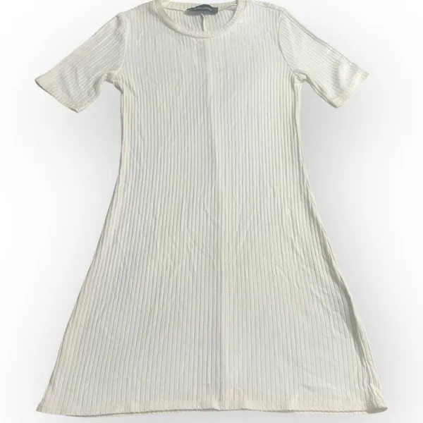 Reformation Banbrook Women’s Small Cream Short Sleeve Mini Dress A Line - Image 3