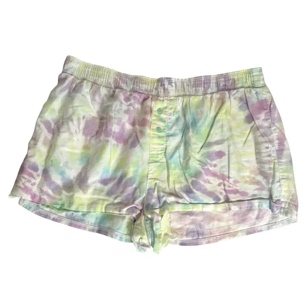 Women's Velvet Pajama Shorts Set Size S Sleepwear Lounge Cozy Y2K - Image 3