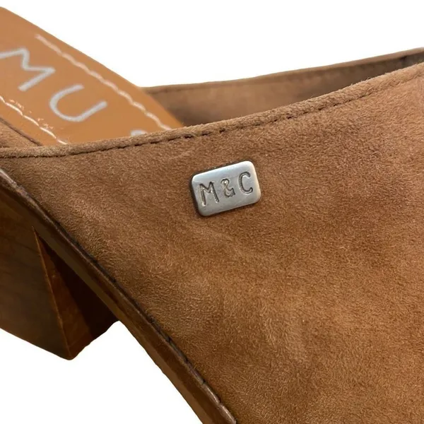 Musse & Cloud Women's‎ Suede Slip-on/Mules Tan Size 37 (6.5) - Image 4
