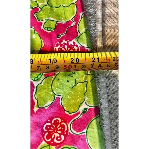 Key West Pink & Green Elephant Print Sundress Dress Fully Lined Size 10 - Image 10